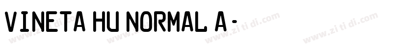 Vineta HU Normal A字体转换